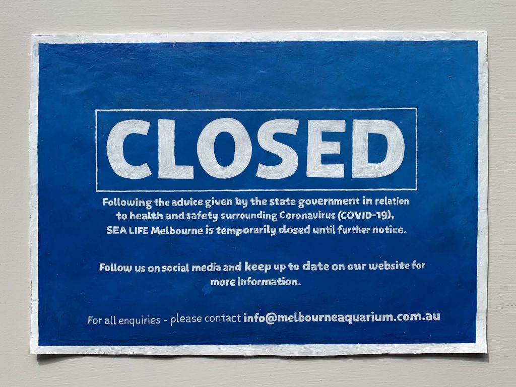 A Sign Of The Times (Melbourne Aquarium)