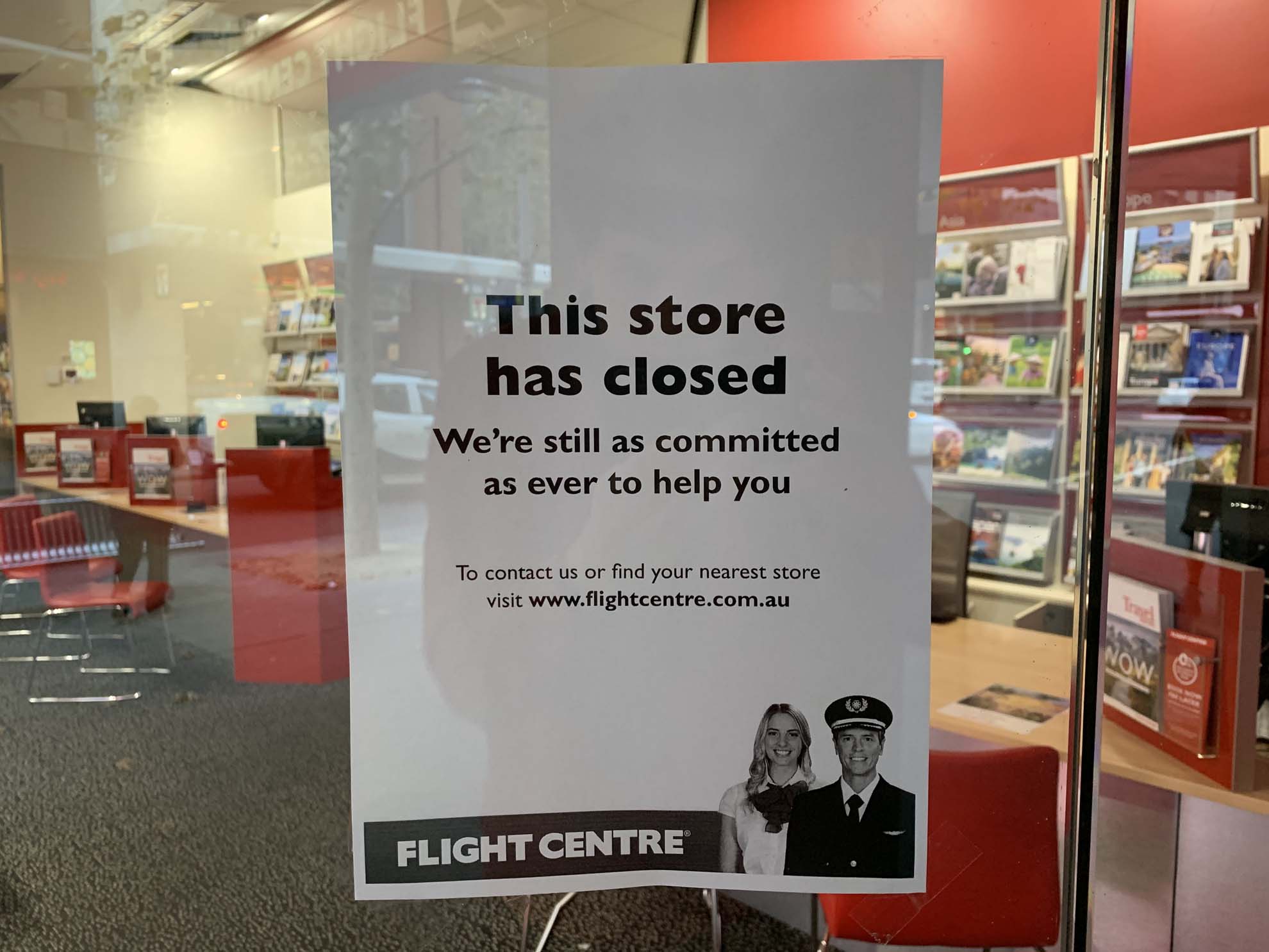 A Sign Of The Times Flight Centre on Queen Street 1 City