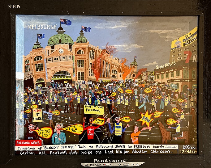 Anti-lockdown Melbourne