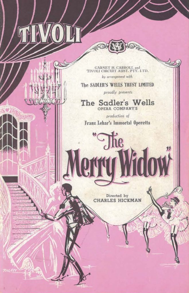 “The Merry Widow” theatre programme