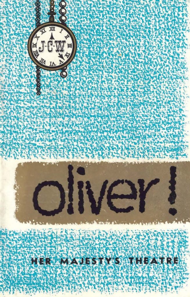 “Oliver!” theatre programme