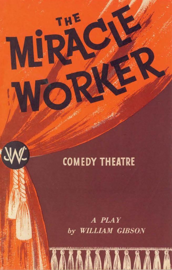 “The Miracle Worker” theatre programme