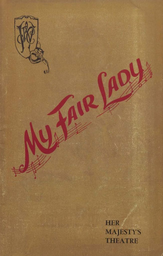 “My Fair Lady” theatre programme