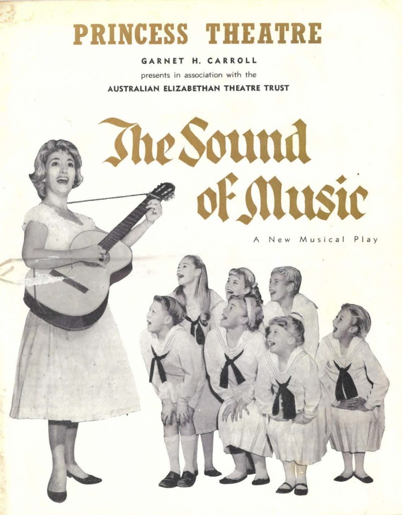 “The Sound of Music” theatre programme