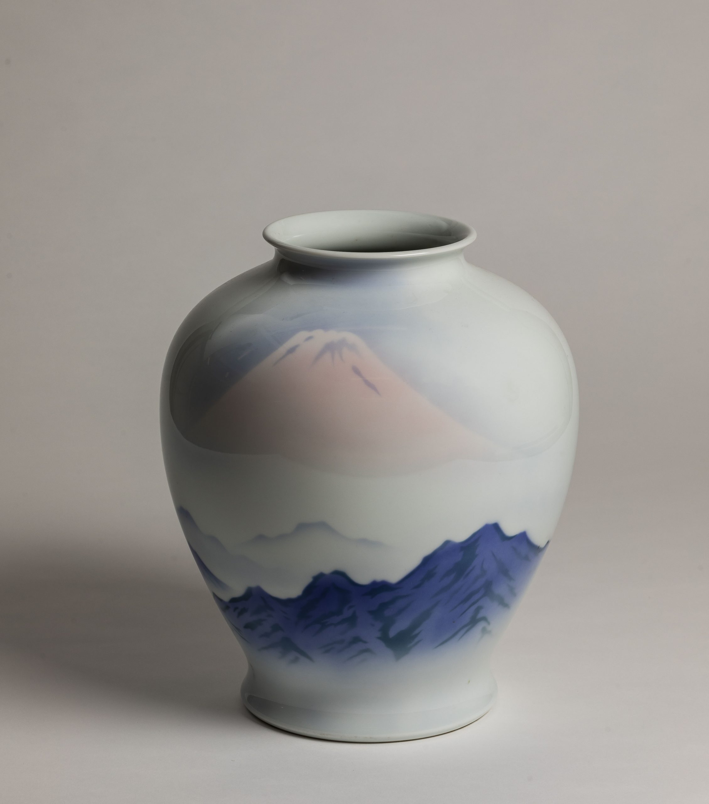 その他 Fukugawa Porcelain Vase Fukagawa Mount Fuji vase - City Collection
