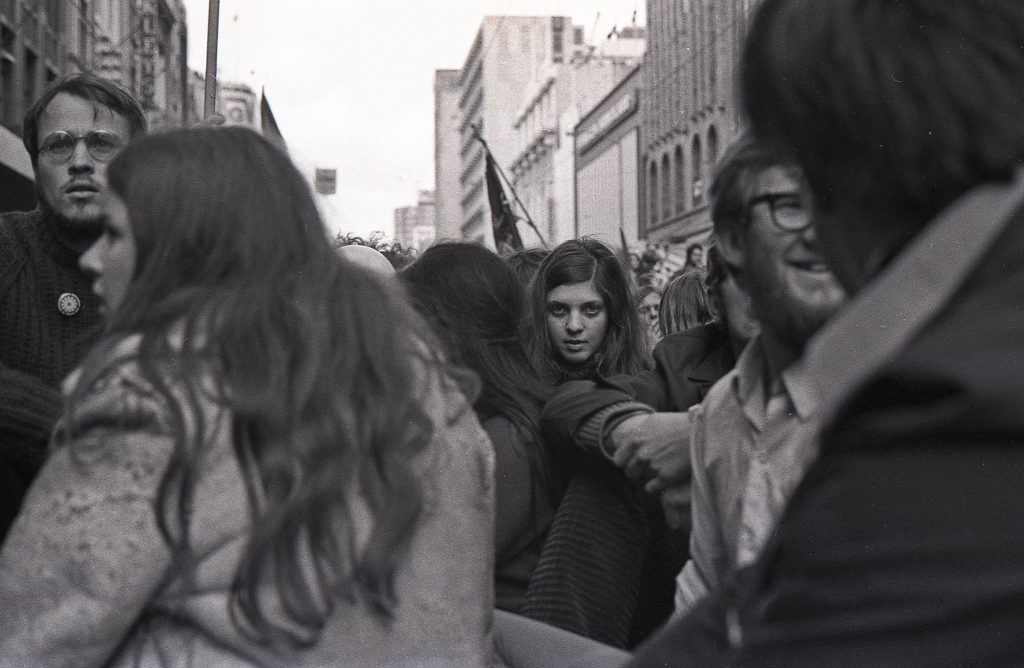 Monash University students, Bourke Street (Vietnam moratorium protest)
