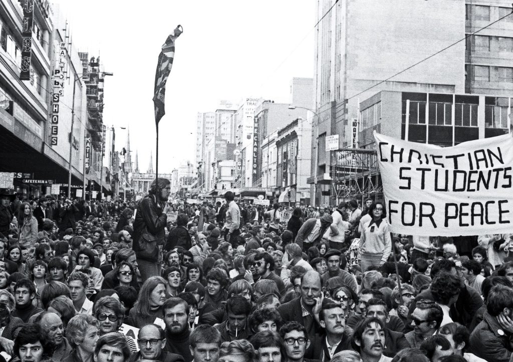 Sit-down on Bourke Street (Vietnam moratorium protest)