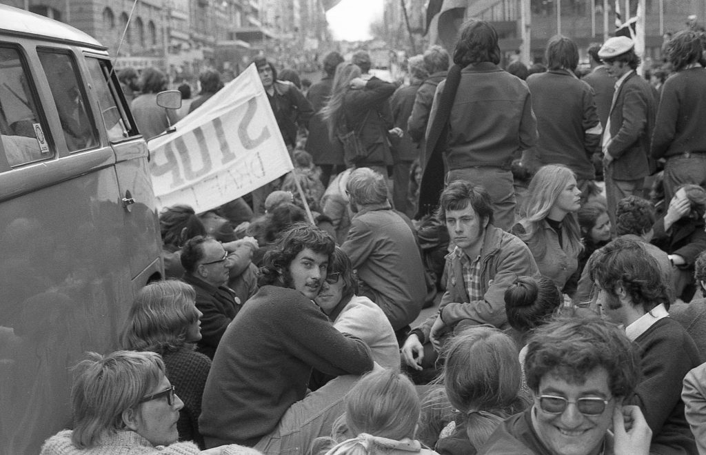 Sit-down on Bourke Street (Vietnam moratorium protest)