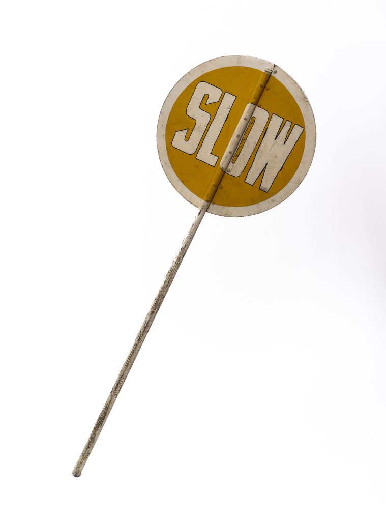 Sign, STOP/SLOW image 1558162-2