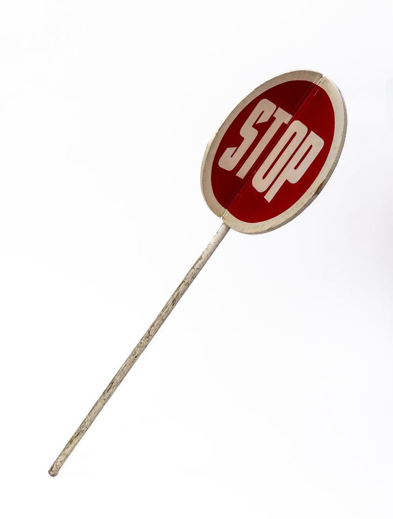 Sign, STOP/SLOW image 1558162-3